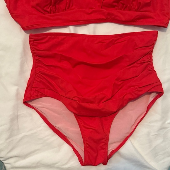 Red Ruffled Bikini Set - Picture 3 of 3
